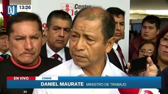 Declaraciones del ministro de Trabajo