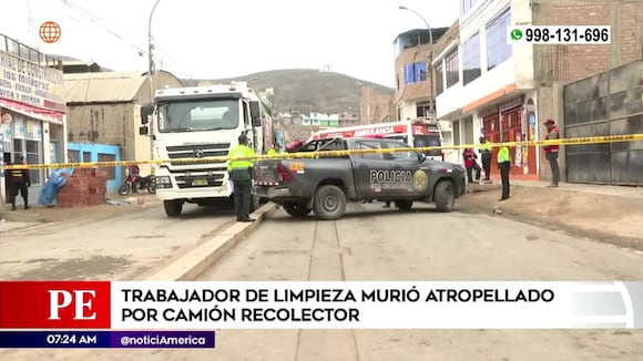 Trabajador de limpieza fallece tras ser arrollado por camión de basura
