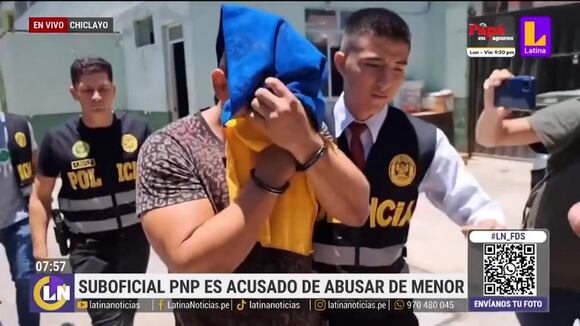 Chiclayo: detienen a policía acusado de abusar de adolescente
