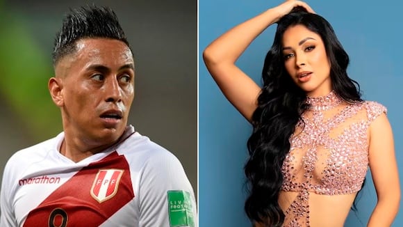 Pamela Franco y la vez que alentó a la selección peruana con la camiseta ‘8′ de Christian Cueva