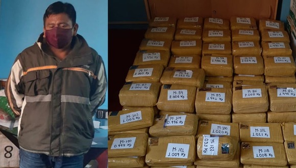 Puno: Agentes de la Dirandro detuvieron a sujeto con más de 200 kilos de marihuana (Video PNP)