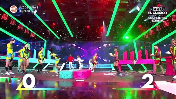 EEG: Luciana Fuster protagonizó fuerte caída y Patricio Parodi corrió para ayudarla