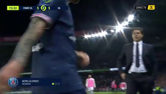 Lionel Messi le negó el saludo a Pochettino luego de sacarlo del partido ante Lyon | Fuente: Directe