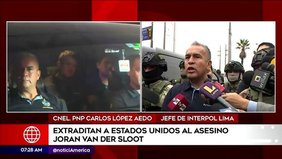 PNP se pronuncia sobre extradición de Joran Van Der Sloot