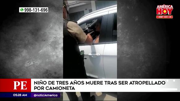 Niño de tres años muere tras ser atropellado por camioneta