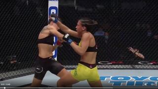 UFC 257 EN VIVO: mira el increíble puño de Marina Rodríguez para vencer por TKO a Amanda Ribas
