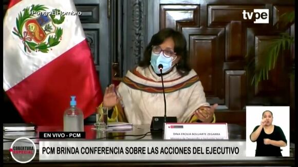 Dina Boluarte sobre bonos