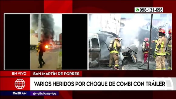 Choque en SMP que dejó ocho heridos