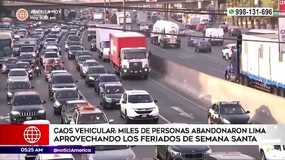 Semana Santa: miles de personas aprovechan los feriados para salir De Lima
