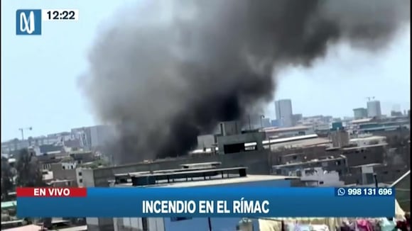 Rímac: reportan incendio en vivienda de material noble