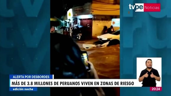 Más de 3.8 millones de peruanos viven en zonas de riesgo