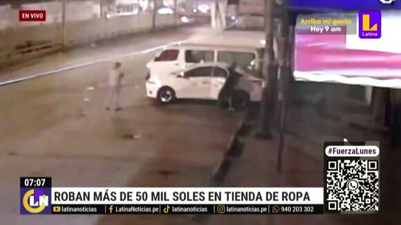 Roban más de 50 mil soles en tienda