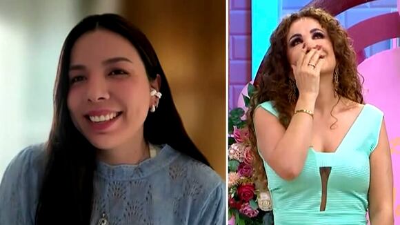Janet Barboza recibe mensaje de su hija en vivo
