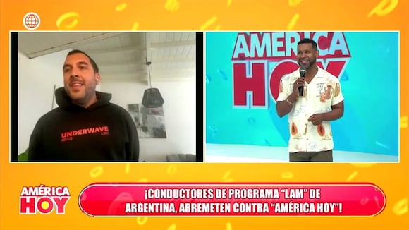 Periodista argentino critica en vivo a conductores de America Hoy