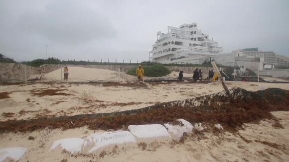 Tormenta tropical Grace deja daños menores en el Caribe mexicano