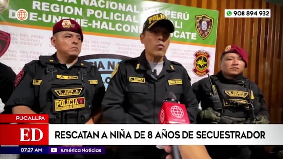 Pucallpa: Rescatan a menor de edad de presunto secuestrador