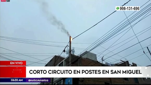 Cortocircuito en calle de San Miguel