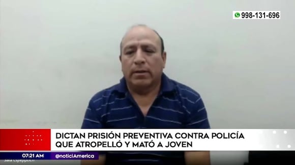 Dictan prisión preventiva contra policía que atropelló y mató a joven