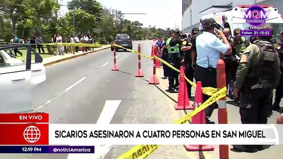 San Miguel: Sicarios asesinaron a cuatro personas