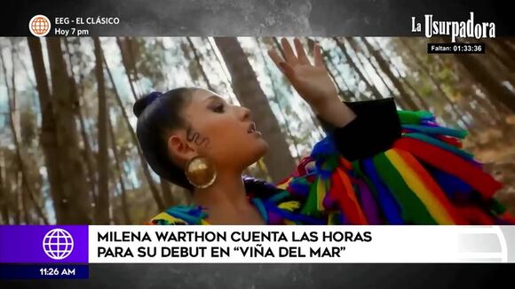 Milena Warthon cuenta las horas para su debut en Viña del Mar