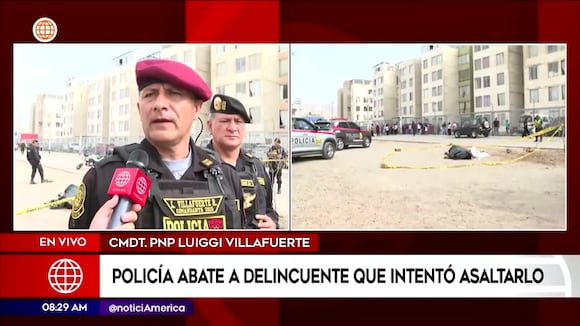 Abaten a delincuente en San Martín de Porres
