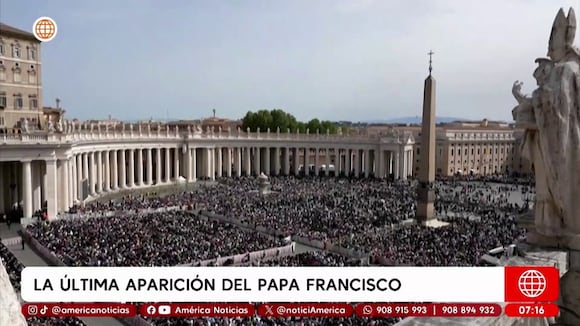 Última aparición del Papa Francisco