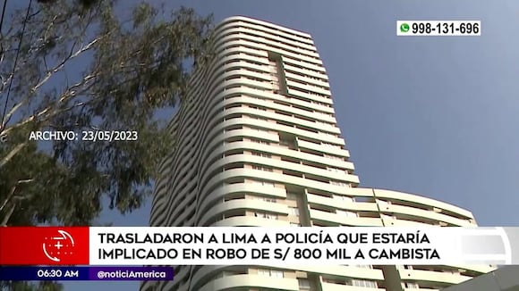 Capturan a Policía que estaría implicado en robo a cambista