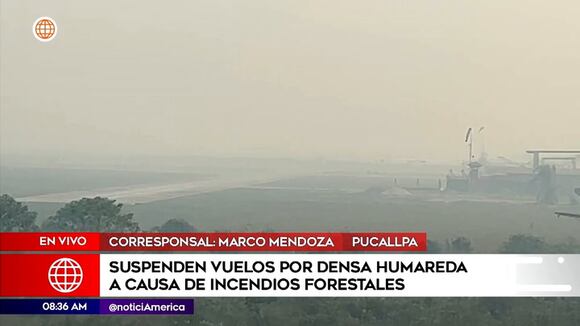 Pucallpa: Suspenden vuelos por incendios forestales
