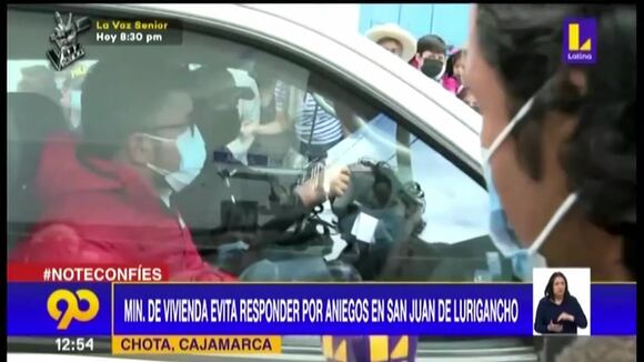 Ministro evita responder por aniegos en SJL (Latina)
