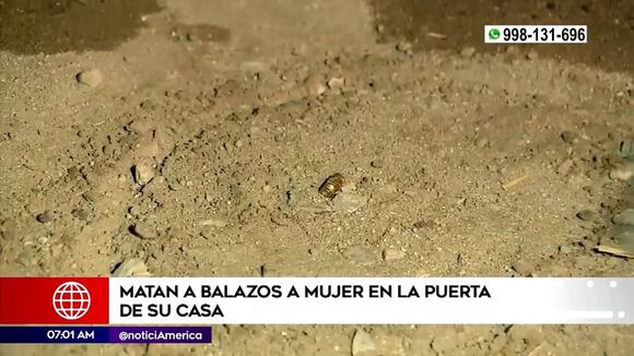 Asesinan a balazos a mujer