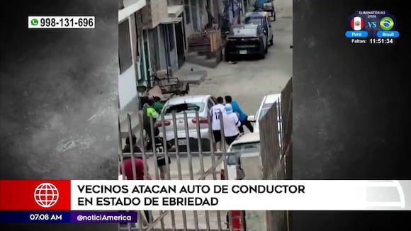 San Juan de Miraflores: chofer ebrio es detenido por vecinos