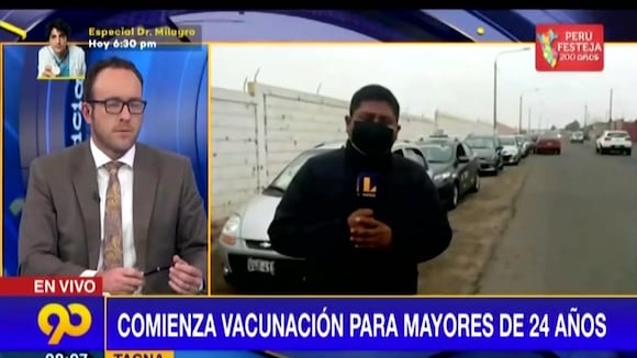 Coronavirus en Perú: Hoy se inicia la vacunación a mayores de 24 años en Tacna