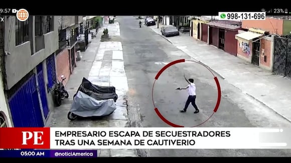 SJL: Empresario escapa de secuestradores tras quitarles el arma de fuego