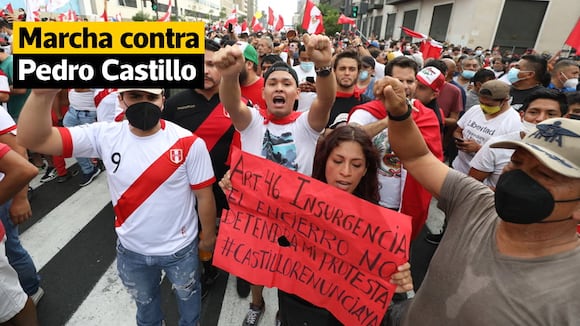 Marcha Contra Pedro Castillo