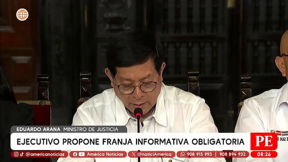 Ejecutivo propone franja informativa obligatoria