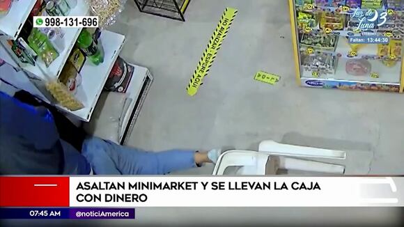 Carabayllo: Asaltan minimarket y se llevan la caja de dinero