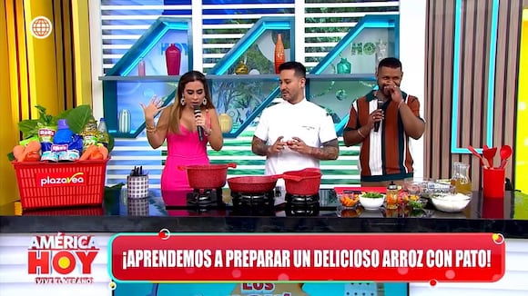 Millet Figueroa se anima a cocinar arroz con pato