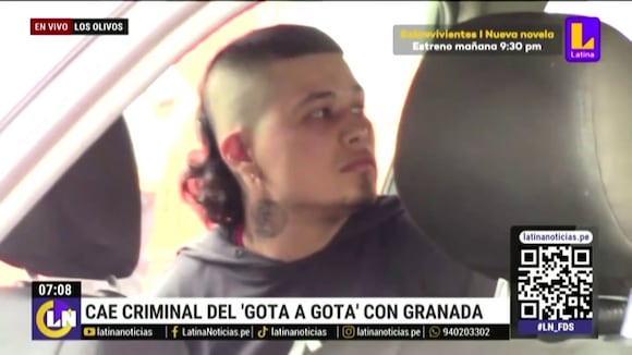 Cae criminal del "gota a gota" con granada