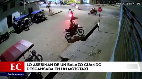 Hombre es asesinando en su mototaxi