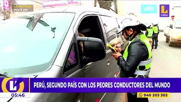 Estudio revela que Perú es el segundo país con los peores conductores del mundo