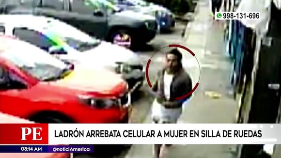 Roban celular a mujer en silla de ruedas