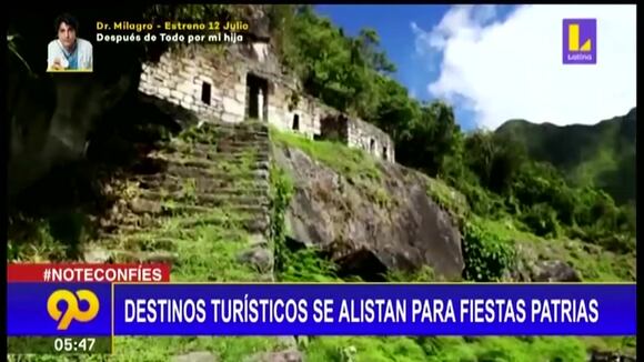 Destinos turísticos se preparan para recibir las fiestas patrias