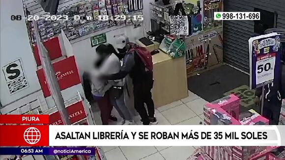Asaltan conocida librería