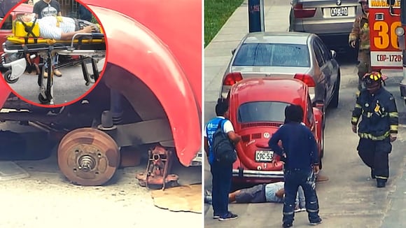 Pueblo Libre: Bomberos ayudan a hombre accidentado