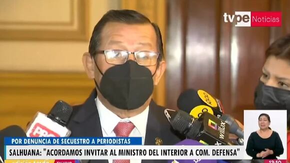 Salhuana sobre denuncia de secuestro a periodistas