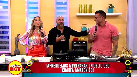 Christian Dominguez presenta a su socio en 'América Hoy'