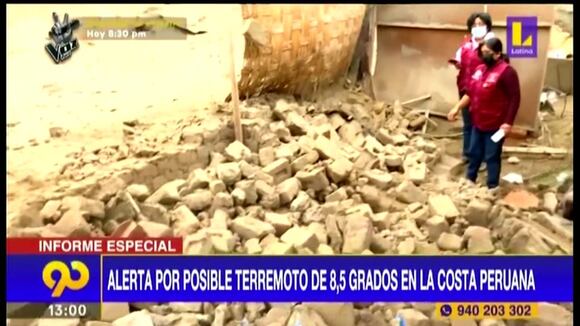 Alerta de posible terremoto de 8,5 grados en litoral peruano