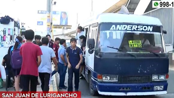 San Juan de Lurigancho: situación de pasajeros tras la suspensión del Corredor Morado