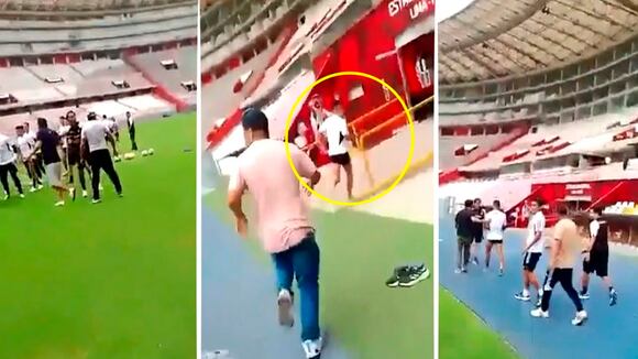 Vándalos irrumpen en práctica de Sporting Cristal y encaran a jugadores