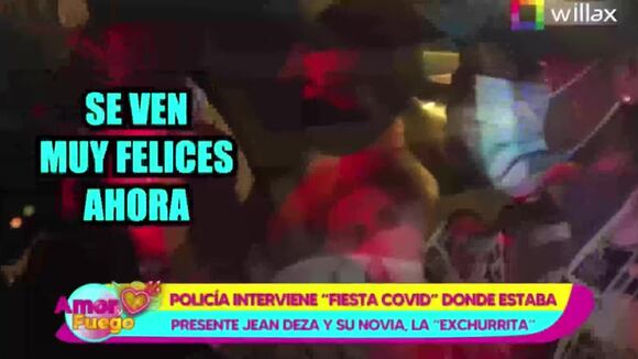 Jean Deza y su pareja Gabriela Avala se burlan de la prensa tras ser intervenidos en fiesta covid